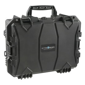 HTGベーシック WAVE 47 (大容量 軽量 防水IP67 Stackable/積み重ね可能) ハードガンケース ガンケース ハードケース 47cm Black (Eliteモデル)