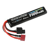 HTGベーシック リポバッテリー 電動ガン用 【特許技術G-Tech使用】 (7.4V 1100mAh 30C) スティックType …