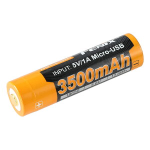 FENIX(�t�F�j�b�N�X) ARB-L18-3500U 2600mAh/3.6V �[�d�� 18650 ���`�E���C�I���o�b�e���[ 1�{ Micro-USB�[�d �{�^���g�b�v