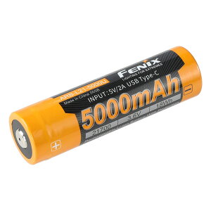 FENIX(�t�F�j�b�N�X) ARB-L21-5000 V2.0 5000mAh/3.6V �[�d�� 21700 ���`�E���C�I���o�b�e���[ 1�{ Type-C�[�d�Ή� �{�^���g�b�v �ő�o��8A