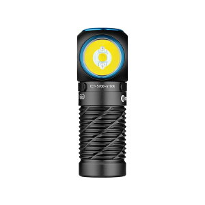 OLIGHT(�I�[���C�g) Perun 3 Mini LED L�^�w�b�h���C�g 1250���[���� 155M �ԐF�� �[�d�� IPX8 (Black)