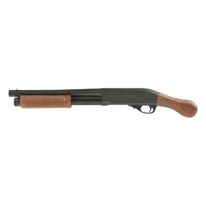 Golden Eagle M870 ガスショットガン ブリーチャー Black/RealWood エアガン 18歳以上 ガスガン アサルトライフル