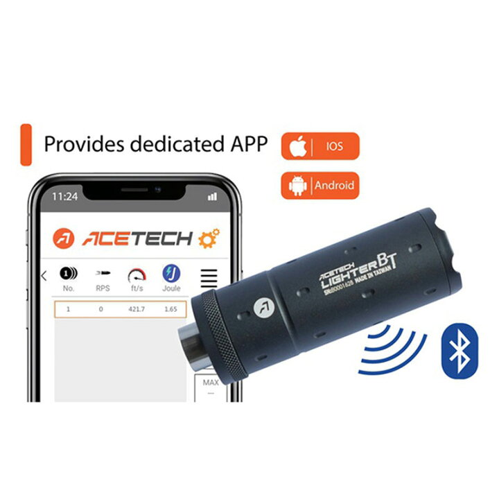 楽天市場】ACETECH Lighter BT(Bluetooth) 弾速計&トレーサーユニット (レッド&グリーン蓄光BB弾対応/14mm逆ネジ・11mm正ネジ/日本語説明書)  Black : H．T．G．楽天市場店