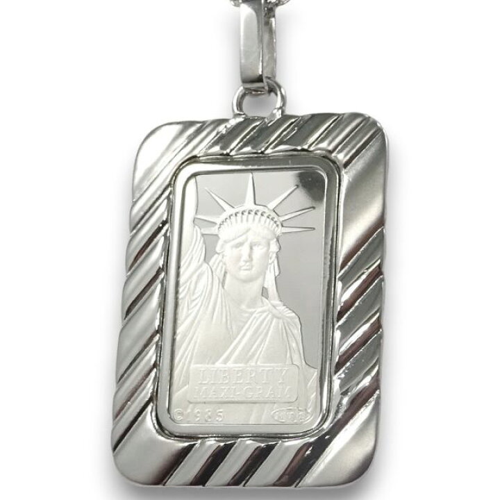 楽天市場】純プラチナ インゴットペンダントトップ リバティ自由の女神  