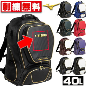 MIZUNO ミズノ 大人気 バックパック 1FJDD001 野球 ミズノプロ オーダー リュック 【特別企画!刺しゅうオーダー無料!】