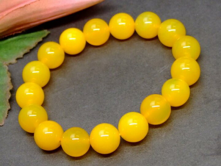 楽天市場】≪b3-43988E≫○12mm○AA イエローカルセドニー 