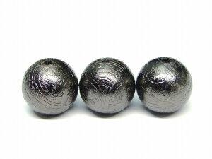 30859E  12mm 5A 黒 ブラック ギベオン 鉄隕石 1粒売り 鑑別済・本物保証 送料無料 ナミビア産 天然石 パワーストーン