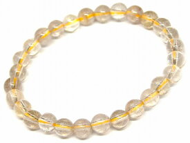 ≪27455≫●6mm　タイチンルチルクォーツ●内径16cm ブレスレット●ブラジル産●天然石●パワーストーン●