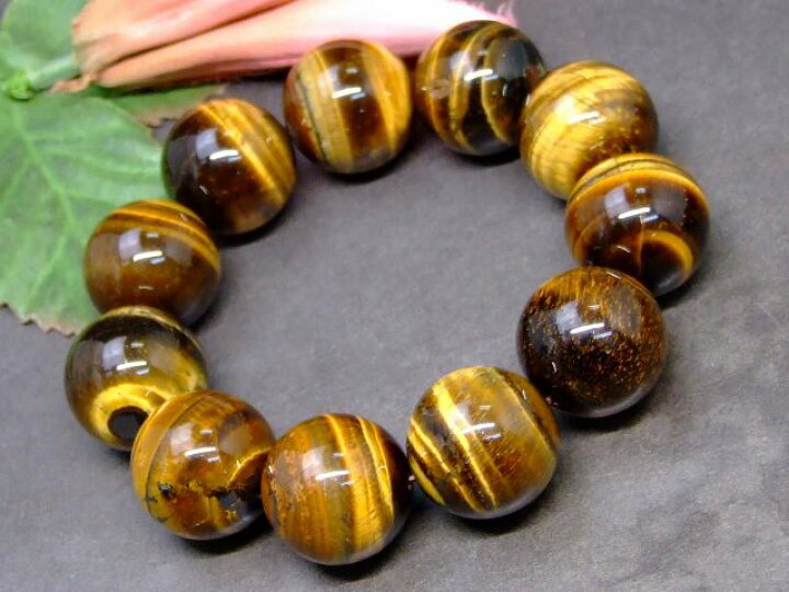 楽天市場】≪b3-32387≫○20mm○タイガーアイ 黄虎目石○ブレスレット 