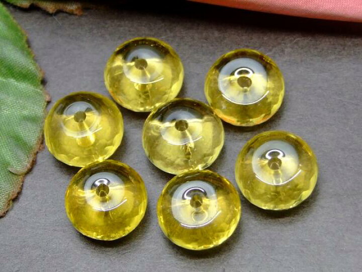 楽天市場】g3-30A 12×7mm 1粒売り 5A ボタンカット シトリン 黄水晶 