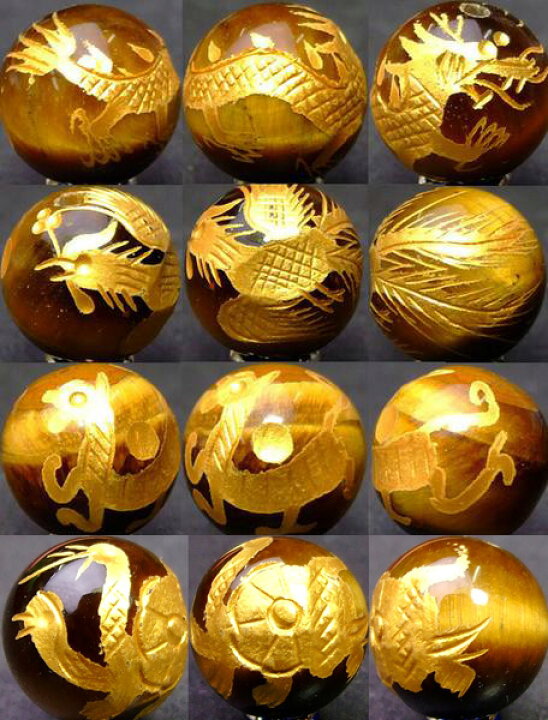 楽天市場】≪四神 手彫り 12mm≫○12mm○水晶 クリスタル○オニキス  