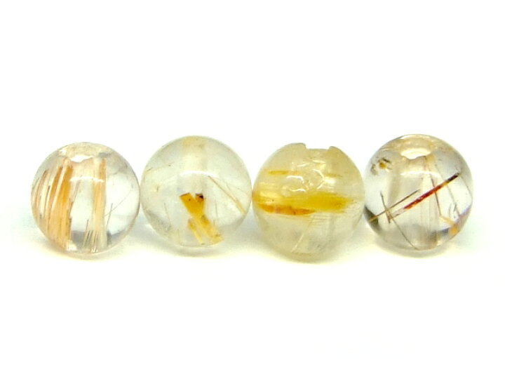 楽天市場】56748 今月の半額 わけあり タイチンルチルクォーツ 4mm 4粒 