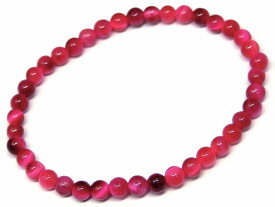 g3-2087B　　今月の半額 わけあり マゼンタピンクタイガーアイ 4mm ブレスレット 内径調節可 虎目石 ポーチ付き 送料無料有 南アフリカ共和国産 天然石 パワーストーン