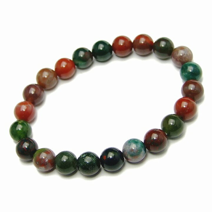 楽天市場】≪33421A≫○8mm○ブラッドストーン○ブレスレット○送料 