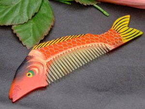 牛角193 かっさプレート 12cm×3.5cm 櫛型 くし 牛角 頭・顔・ボディのリンパマッサージ 美容 マッサージ用 送料無料 天然