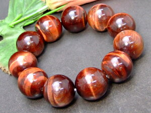 g3-2030C  レッドタイガーアイ 20mm A ブレスレット 内径調節可 赤虎目石 ポーチ付き 送料無料 南アフリカ共和国産 天然石 パワーストーン