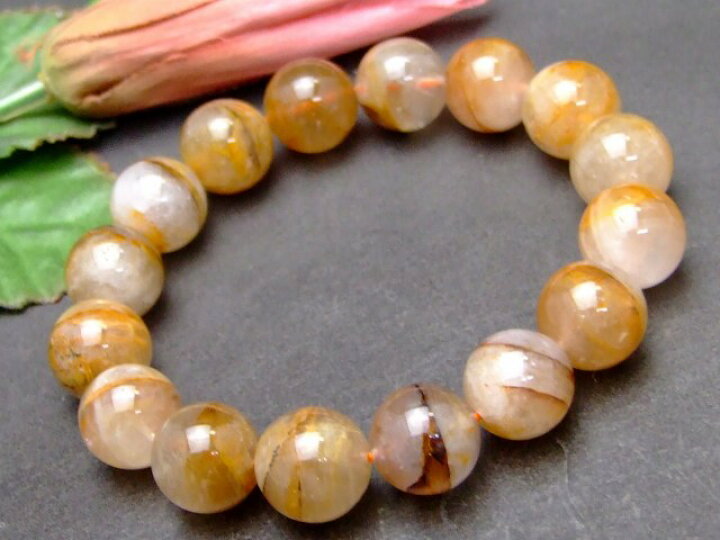 楽天市場】57826 13mm〜14mm ライモナイト リモナイトインクォーツ  