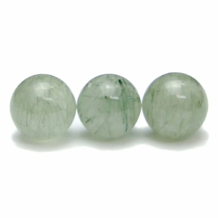 楽天市場】58370 グリーンルチルクォーツ 針水晶 12mm AA 1粒売り 送料  