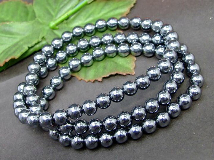 楽天市場】g3-1733 AAA 6mm テラヘルツ 1連53cm ネックレス 3重 