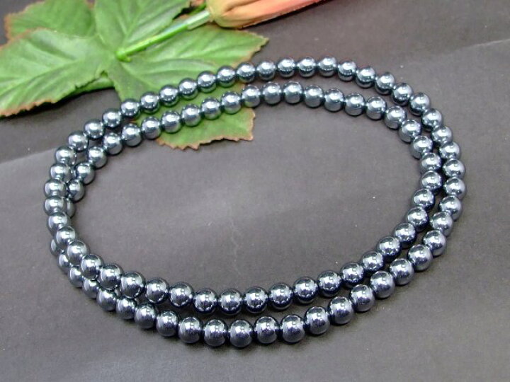 楽天市場】g3-1733 AAA 6mm テラヘルツ 1連53cm ネックレス 3重 