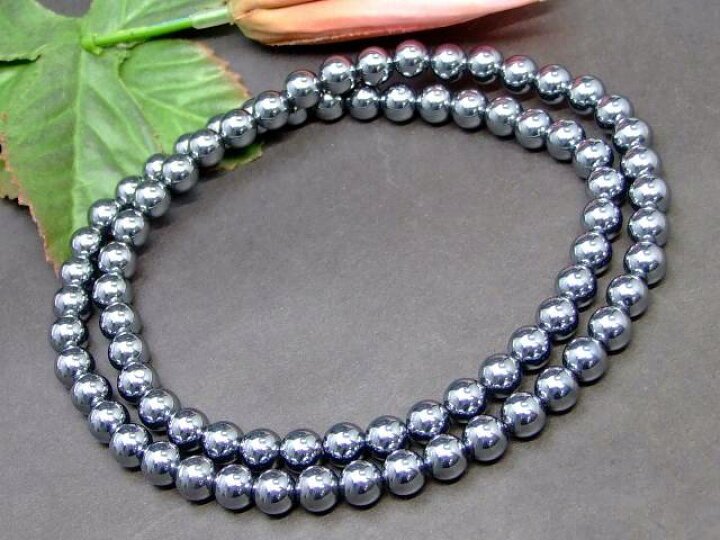 楽天市場】g3-1733A 8mm テラヘルツ 1連57cm ネックレス 3重 