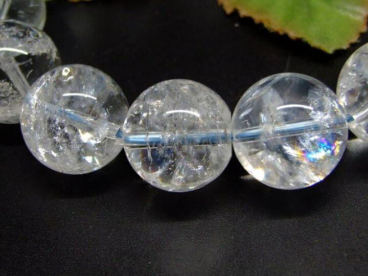 楽天市場】65796 虹入り 水晶 アイリスクォーツ 16mm 3A ブレスレット 