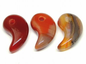 66449E　　今月30％OFF わけあり 瑪瑙 勾玉 18mm×12mm 1個売り メノウ アゲート 送料無料有 天然石 パワーストーン