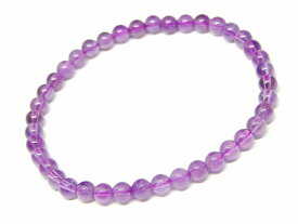 g3-57M　　アメジスト 紫水晶 4mm A ブレスレット 内径調節可 送料無料 天然石 パワーストーン