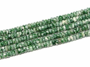 g3-3381K  ソーシュライト 4mm×2mm そろばん ソロバン 算盤 1連37cm 通し針、解説書、1mゴム付き 送料無料 天然石 パワーストーン