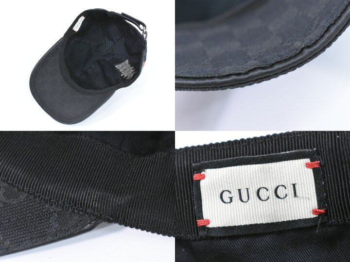 楽天市場】本物 グッチ GUCCI GGキャンバス ベースボールキャップ  