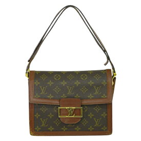 本物 ルイヴィトン LOUIS VUITTON LV サック ドーフィーヌ モノグラム ショルダーバッグ ブラウン M51410 ビトン バッグ 中古