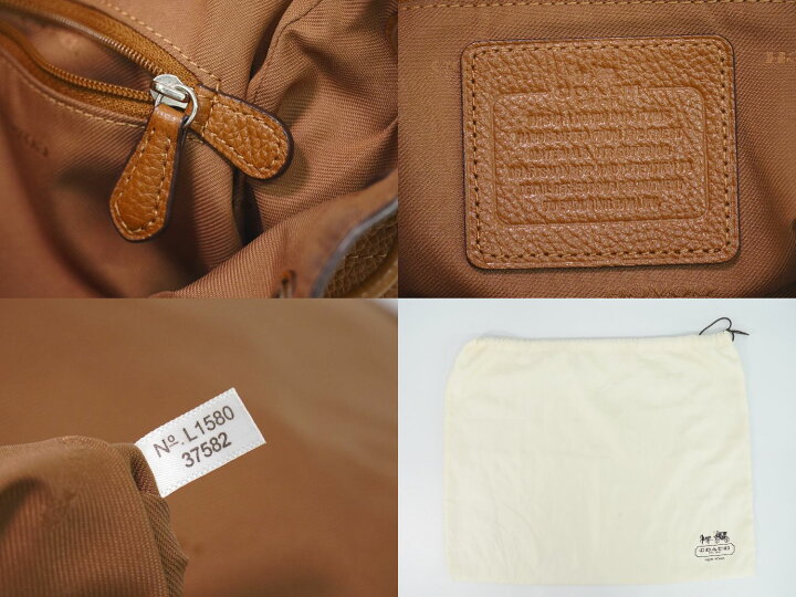 楽天市場】本物 コーチ COACH レザー リュックサック バックパック 
