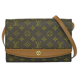 本物 ルイヴィトン LOUIS VUITTON LV ボルドー 24 モノグラム ショルダーバッグ ポシェット クラッチバッグ ブラウン M51798 バッグ 中古