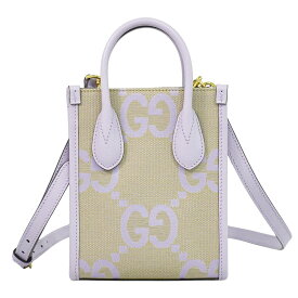 本物 グッチ GUCCI ジャンボGG 2WAY ショルダーバッグ ハンドバッグ ポシェット キャンバス パープル ベージュ 671623 バッグ 中古・
