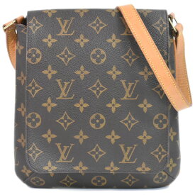 本物 ルイヴィトン LOUIS VUITTON LV ミュゼット サルサショート モノグラム ショルダーバッグ ブラウン M51258 Musette ビトン バッグ 中古