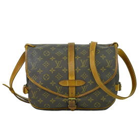 本物 ルイヴィトン LOUIS VUITTON LV ソミュール 30 モノグラム ショルダーバッグ ポシェット ブラウン M42256 Saumur ビトン バッグ 中古・