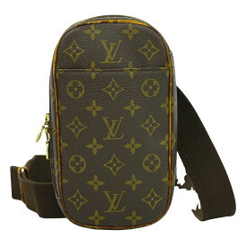 本物 ルイヴィトン LOUIS VUITTON LV ポシェットガンジュ モノグラム ボディバッグ ブラウン M51870 ビトン バッグ 中古・