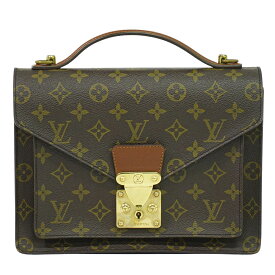 本物 ルイヴィトン LOUIS VUITTON LV モンソー 26 モノグラム ハンドバッグ ブラウン M51187 Monceau ビトン バッグ 中古・
