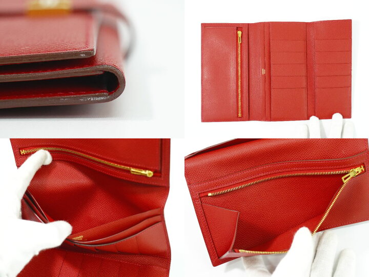 楽天市場】本物 エルメス HERMES ベアン 2PLIS デュプリ 長財布 ロング 