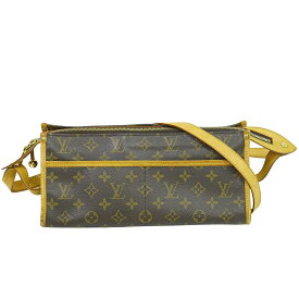 本物 ルイヴィトン LOUIS VUITTON LV ポパンクール ロン モノグラム ショルダーバッグ ポシェット ブラウン M40008 ビトン バッグ 中古・
