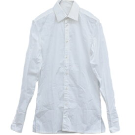 本物 メゾンマルジェラ Maison Margiela コットン 長袖 ワイシャツ カッターシャツ トップス 38 ホワイト レディース 衣類 洋服 中古