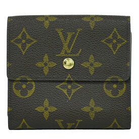 本物 ルイヴィトン LOUIS VUITTON LV ポルトモネビエカルトクレディ モノグラム 折財布 ブラウン M61652 ビトン 財布 ウォレット 中古・