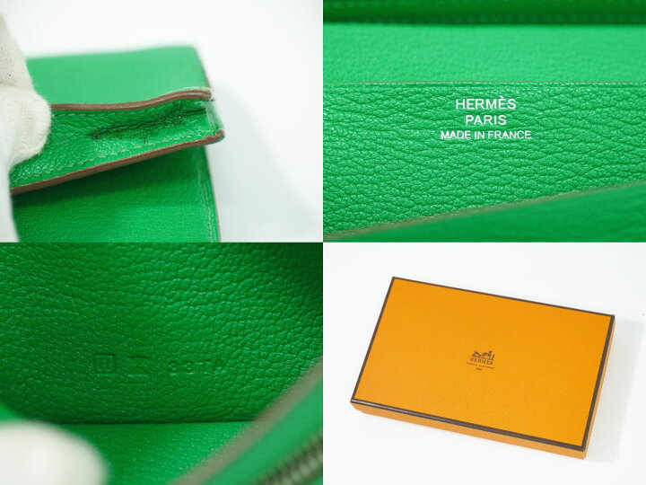 楽天市場】本物 エルメス HERMES ベアンスフレ シェーブル 長財布 