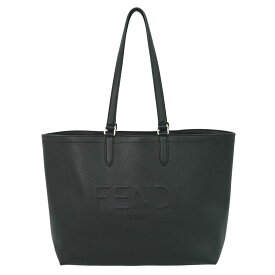 本物 フェンディ FENDI ロゴ ショルダーバッグ トートバッグ レザー ブラック 7VA610 バッグ 中古・