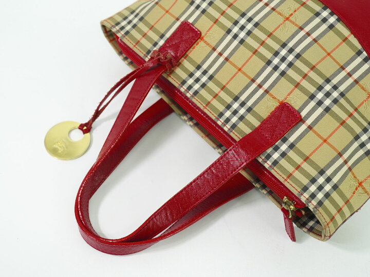楽天市場】本物 バーバリー BURBERRY ノバチェック チェック トート 