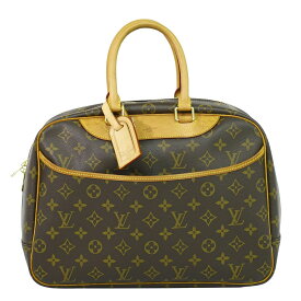 本物 ルイヴィトン LOUIS VUITTON LV ドーヴィル モノグラム ハンドバッグ ブラウン M47270 Dauville ビトン バッグ 中古・