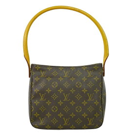 本物 ルイヴィトン LOUIS VUITTON LV ルーピング MM モノグラム ショルダーバッグ ハンドバッグ ブラウン M51146 ビトン バッグ 中古・