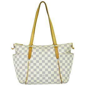 本物 ルイヴィトン LOUIS VUITTON LV トータリー PM ダミエ アズール トートバッグ ショルダーバッグ ホワイト グレー N51261 ビトン バッグ 中古・