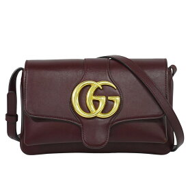 本物 グッチ GUCCI GGマーモント アリー ショルダーバッグ ポシェット レザー ボルドー 550129 Arli バッグ 中古・