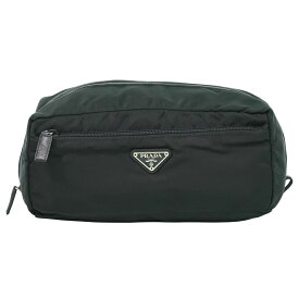 本物 プラダ PRADA ナイロン ポーチ 小物入れ ブラック 雑貨小物 中古・